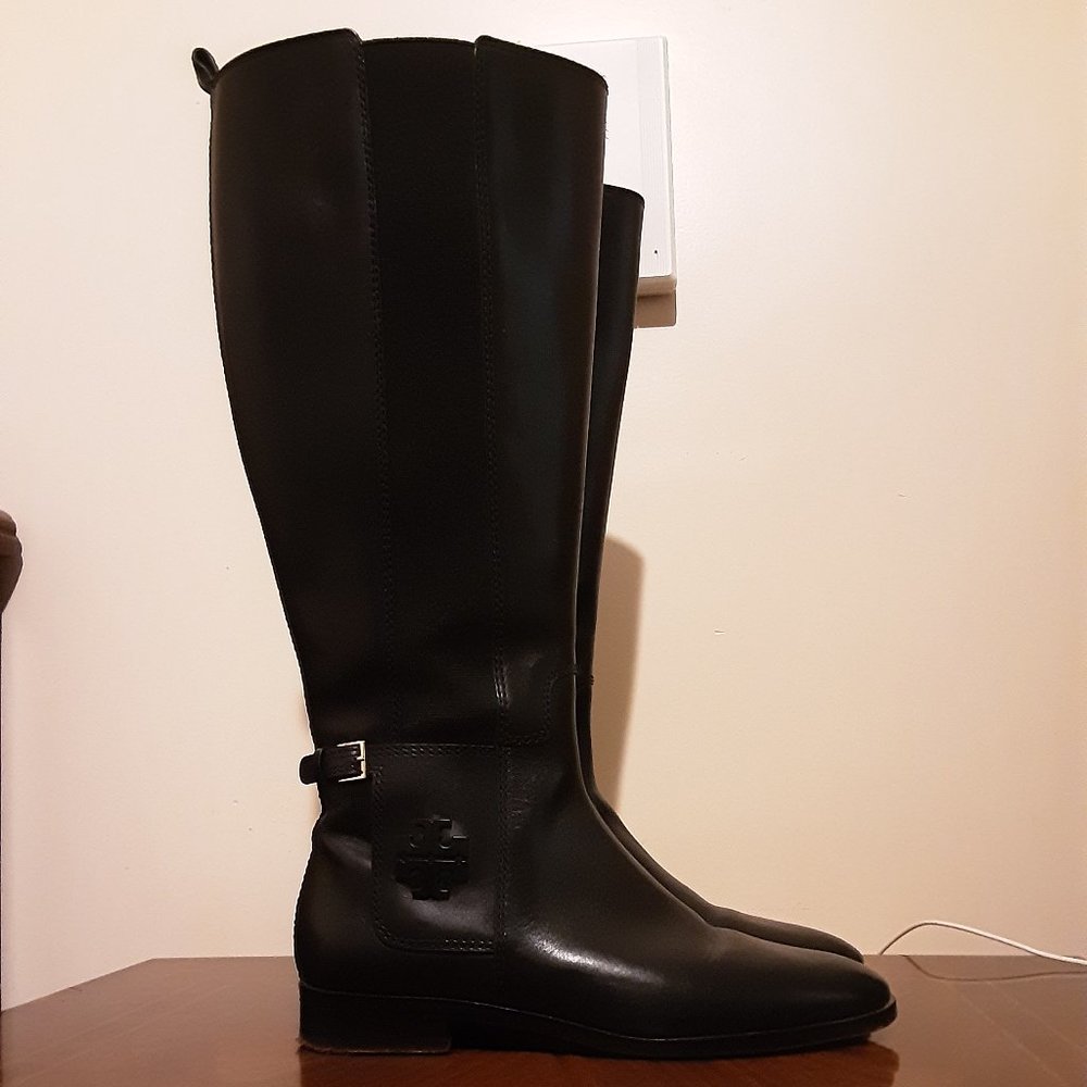 Tory Burch black leather boots